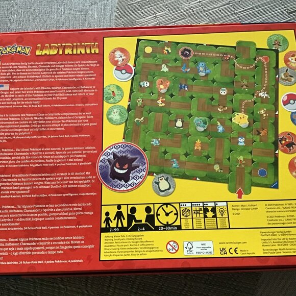 Ravensburger Pokemon Labyrinth Board Game--Like New - Picture 2 of 3